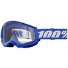Image de Masque cross enfant 100 % Strata 2 bleu â écran clair