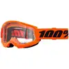 Image de Masque cross enfant 100 % Strata 2 orange fluo   écran clair