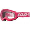 Image de Masque cross enfant 100 % Strata 2 rose â écran clair