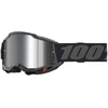 Image de Masque cross 100 % Accuri 2 noir â écran iridium argent