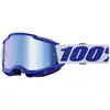 Image de Masque cross 100 % Accuri 2 bleu â écran iridium bleu