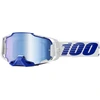 Image de Masque cross 100 % Armega bleu â écran iridium bleu