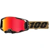 Image de Masque cross 100 % Armega HiPER Glory â écran iridium or