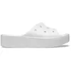Image de Claquettes Crocs Classic Platform Slide blanc femme - 39-40