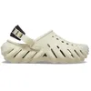 Image de Sabots Crocs Echo - Mixte - Bone/black - Confortable et léger - Sculptures audacieuses - Style urbain