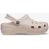 Image de Crocs Classic Platform marron beige femme - 37-38