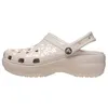 Image de Sandales à Enfiler Crocs Classic Platform Clog - Quarts