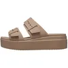 Image de Sandales à Enfiler Crocs Brooklyn Buckle - Latté