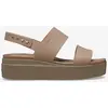 Image de Sandales Crocs Brooklyn Low Wedge beige femme - 39-40
