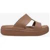 Image de Sandales Crocs Getaway Platform Strap marron femme - 37-38