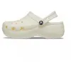 Image de Sandale - CROCS - CLASSIC PLATEFORM GLITTER - Blanc - Femme
