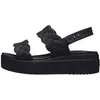 Image de Sandales à Boucle Crocs Brooklyn Woven Upper - Noir/Noir