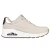 Image de Chaussures Skechers Uno Shimmer Away beige doré femme - 40