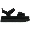 Image de Sandale Femme - UGG - GOLDENSTAR - Noir - Tige en daim - Fermeture auto-agrippante
