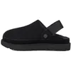 Image de Sandale UGG GOLDENSTAR CLOG - Réf. 1138252-BLK. Couleur : Noir. Détails. - Tige en daim. - Sangle de talon réglable. - Fermeture