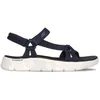 Image de Sandales pour Femme - SKECHERS - Go Walk Flex - Bleu - Scratch - Plat