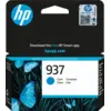 Image de Hp 937 Cyan Original Ink Cartridge Cartouche D'encre 1 Pièce(s) Rendement Standard
