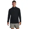 Image de T-Shirt - UNDER ARMOUR - Qualifier Run 1-4 Zip - Noir - Manches longues - Extensible 4 voies