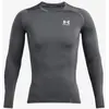 Image de T-shirt Under Armour HeatGear Comp manches longues gris ciment - S