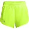 Image de Short femme Under Armour Fly By 3" Jaune 1382438-731