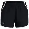 Image de Short femme Under Armour Fly By 3" Noir 1382438-002