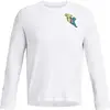 Image de T-shirt manches longues Under Armour Run Everywhere Blanc 1384195-100