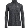 Image de Haut d'entraînement 1/2 zippé femme Under Armour Twist Noir 1384225-001