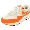 Image de Nike Air Max 1 Femme Blanc/Orange   Baskets respirantes running multisport
