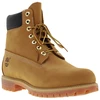Image de Timberland - Bottines Timberland En Cuir Nubuck Miel Et à Lacets Ronds - Miel 41