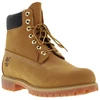 Image de Timberland - Bottines En Cuir Nubuck Miel à Talon Plat Avec Des Lacets Ronds - Miel 41,5