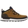 Image de Timberland - Sneakers En Cuir Brunes à Talon Plat Avec Des Lacets Ronds Avec Logo Embossé - Brunes 45