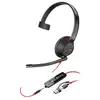 Image de Hp Poly Micro-casque Monaural Usb-c Poly Blackwire 5210 + Prise 3,5 Mm + Adaptateur Usb-c/a
