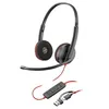 Image de HP Poly Blackwire 3220 - Blackwire 3200 Series - micro-casque - sur-oreille - filaire - USB-C - noir - CertifiÃ© Skype, certifiÃ© Cisco Jabber, CertifiÃ© Avaya, certifiÃ© UC en occasion ou reconditionné