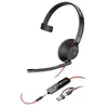 Image de Micro-casque - filaire - jack 35mm USB-C - HP Inc. - Poly Blackwire 5210 - Blackwire 5200 series - micro-casque - sur-oreille - f