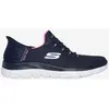 Image de Chaussures Skechers Summits Diamond Dream Slip-ins bleu marine rose femme. - 37