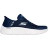 Image de Baskets femme Skechers Grand Entry - Textile - Azul marino-nvw - Plat - Lacets