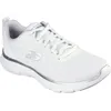 Image de Baskets - SKECHERS - Flex Appeal 5.0 Uptake - Blanc Argent - Vegan - Confort Mousse Mémoire