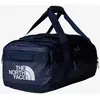 Image de Sac The North Face Base Camp Voyager Duffle 42L bleu marine logo blanc