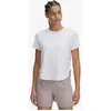 Image de T-shirt Under Armour Launch Elite manche courte blanc pur femme - L