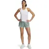 Image de Short tissé 2 en 1 femme Under Armour Fly-By Vert 1382440-348