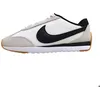 Image de Femmes Nike Baskets Pacific Textile Lacets Plat - blanc/noir 105