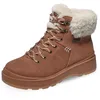 Image de Bottes de randonnée Skechers - Femme - Marron - Imperméable - Fermeture à glissière