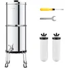 Image de Système de Filtration deau par Gravité-VEVOR-Système de Filtration deau de Comptoir en Acier Inoxydable 304 225 G