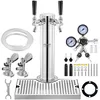 Image de Kit Colonne à Bière - VEVOR - 175 x 115 x 435 mm Kit Colonne à Bière 2 Robinets Distributeur de Bière Coupleur Système-A