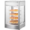 Image de Vitrine Chauffante Commerciale pour Pizza -VEVOR- Présentoir à Chaud 4 Niveaux-Lampe de Four 25 W + LED Supérieure pour Pizzeria
