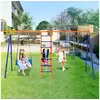 Image de Vevor ensemble portique balançoire de jardin 6-en-1 charge 200 kg arrière-cour
