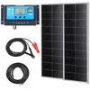 Image de Panneau Solaire Portable - VEVOR - Lot de 2 Panneaux Solaires Monocristallins 200 W et Contrôleur de Charge