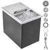 Image de Vevor bac à glace encastrable 26,7 l, inox, couvercle. Conservateur à glaçons, bar.
