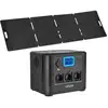 Image de Vevor station électrique portable générateur 1800 w avec panneau solaire 200 w