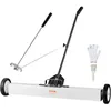 Image de Balai magnétique à roues - VEVOR - QJ8012-36 - Capacité 24 9 kg - Tige télescopique 769 1130 mm - Roues Ø175 mm